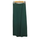 【中古】アズールバイマウジー AZUL by moussy ランダムリブニットラップスカート M 緑 グリーン レディース 【ベクトル 古着】 241123(4)