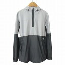 【中古】アンダーアーマー UNDER ARMOUR 1327654 UAバニッシュハイブリッドジャケット フーデッドジャケット トレーニングウェア M グレー ...