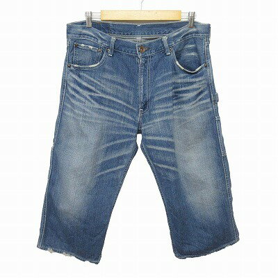 【中古】リーバイス Levi's 00s 503 パンツ ハーフ デニム ショーツ ユーズド加工 34 青 メンズ 【ベクトル 古着】 250429