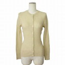 【中古】グリーンゲイト Green Gate ユナイテッドアローズ カーディガン ニット コットン M ベージュ レディース 【ベクトル 古着】 250703