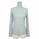 【中古】未使用品 セニノン Se ninon ニット カットソー ハイネック 綿 コットン 2 緑 グリーン レディース 【ベクトル 古着】 251104