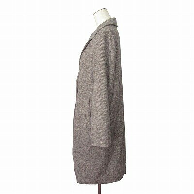 【中古】グローバルワーク GLOBAL WORK 軽やかストロレッチテーラーコート ロング ヘリンボーン M グレー系 レディース 【ベクトル 古着】 250830 vectorpremium-18680527 ブランド古着ベクトルプレミアム店 サンプル画像2