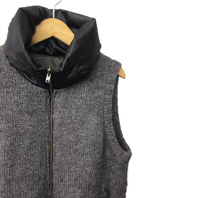 【中古】自由区 オンワード樫山 ダウンベスト ニット切替 リバーシブル 40 グレー レディース 【ベクトル 古着】 251215 vectorpremium-18773264 ブランド古着ベクトルプレミアム店 サンプル画像2