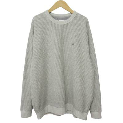 Collaboration - 【中古】ハッシュパピー Hush Puppies 撚り杢ワッフルトレーナー 2L グレー メンズ 【ベクトル 古着】 260219