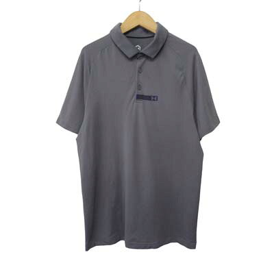 【中古】アンダーアーマー UNDER ARMOUR UAラッシュ シームレス ポロシャツ ゴルフ 1366252 LG グレー メンズ 【ベクトル 古着】 260628