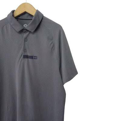 【中古】アンダーアーマー UNDER ARMOUR UAラッシュ シームレス ポロシャツ ゴルフ...