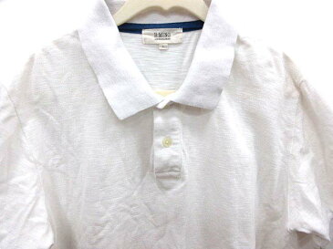 ビームス BEAMS ビ ミング B MING ポロシャツ 半袖 ボーダー 鹿の子 L 白 ホワイト /YI メンズ 【中古】【ベクトル 古着】 181204 ブランド古着ベクトルプレミアム店