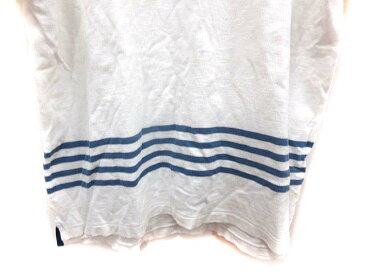 ビームス BEAMS ビ ミング B MING ポロシャツ 半袖 ボーダー 鹿の子 L 白 ホワイト /YI メンズ 【中古】【ベクトル 古着】 181204 ブランド古着ベクトルプレミアム店