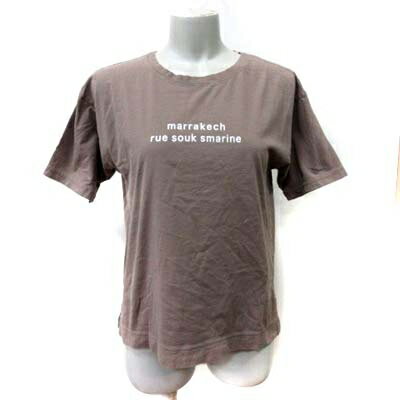 【中古】グリーンレーベルリラクシング ユナイテッドアローズ green label relaxing Tシャツ カットソー 半袖 茶 ブラウン /YI レディース 【ベクトル 古着】 231016