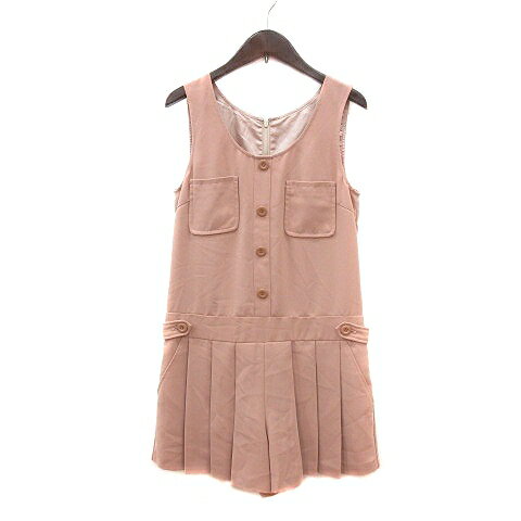 【中古】ジルバイジルスチュアート JILL by JILLSTUART パンツ サロペット オールインワン ノースリーブ S ベージュ /MN レディース 【ベクトル 古着】 240401