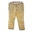 【中古】グローバルワーク GLOBAL WORK クロップドパンツ 麻混 リネン混 M 黄色 イエロー /AU メンズ 【ベクトル 古着】 240417(4)