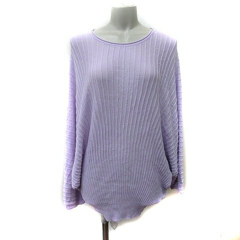 【中古】オフオン ofuon コンフィー クチュール comfy Couture チュニック リブ ドルマンスリーブ 長袖 38 紫 パープル /YI レディース 【ベクトル 古着】 240429