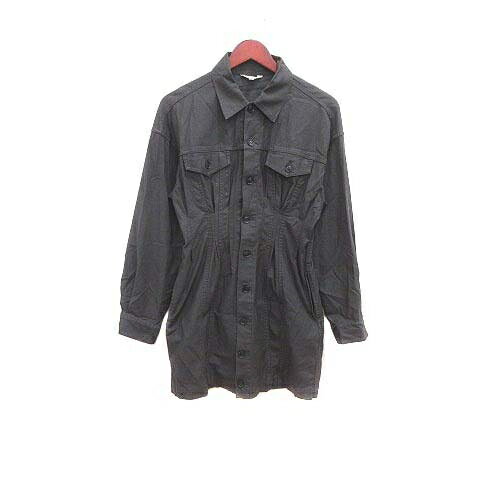 【中古】マウジー MOUSSY シャツワンピース ミニ タック 長袖 2 チャコールグレー /YK レディース 【ベクトル 古着】 240517 【中古】マウジー MOUSSY シャツワンピース ミニ タック 長袖 2 チャコールグレー /YK レディース 【ベクトル 古着】 240517