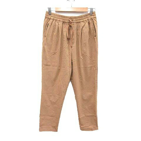 【中古】コーエン coen テーパードパンツ イージーパンツ ロールアップ ストレッチ L 茶 ブラウン /CT レディース 【ベクトル 古着】 240525