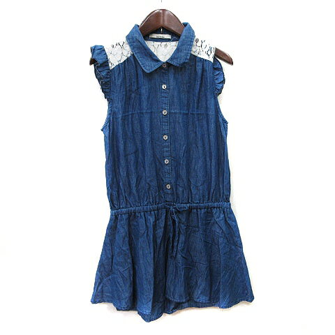 【中古】オリーブデオリーブ OLIVE des OLIVE パンツ サロペット レース M 紺 ネイビー /YI レディース 【ベクトル 古着】 240530