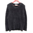 【中古】ジェラートピケ gelato pique Joel Robuchon ルームウェア パジャマ ニット Vネック 長袖 M 黒 ブラック /YK ■MO ...