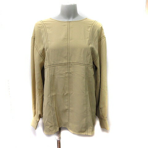 【中古】レイビームス Ray Beams シャツ ブラウス チュニック 長袖 黄色 イエロー /YI レディース 【ベクトル 古着】 240603