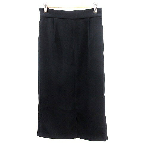 【中古】ペルルペッシュ Perle Peche タイトスカート ロング 36 黒 ブラック /AU レディース 【ベクトル 古着】 240604