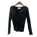 【中古】スローブ イエナ SLOBE IENA カットソー 長袖 リブ 黒 ブラック /MN レディース 【ベクトル 古着】 240612(4)
