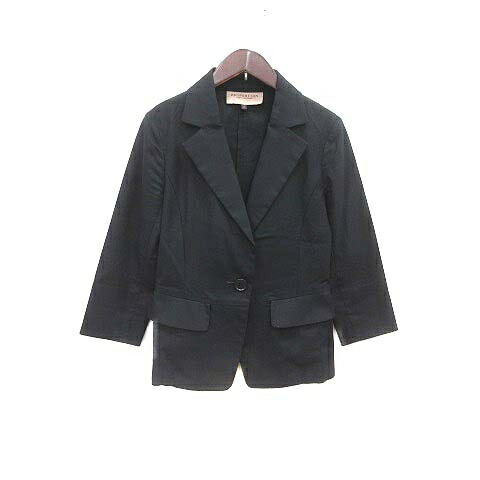 【中古】プロポーション ボディドレッシング PROPORTION BODY DRESSING テーラードジャケット 2 黒 ブラック /YK レディース 【ベクトル 古着】 240615 【中古】プロポーション ボディドレッシング PROPORTION BODY DRESSING テーラードジャケット 2 黒 ブラック /YK レディース 【ベクトル 古着】 240615