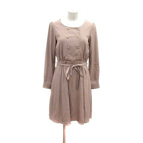 【中古】N.Natural Beauty Basic N.ナチュラルビューティーベーシック ワンピース フレア ひざ丈 ウエストマーク 長袖 M 茶 ブラウン /YK レディース 【ベクトル 古着】 240708 【中古】N.Natural Beauty Basic N.ナチュラルビューティーベーシック ワンピース フレア ひざ丈 ウエストマーク 長袖 M 茶 ブラウン /YK レディース 【ベクトル 古着】 240708