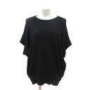 【中古】アズールバイマウジー AZUL by moussy ニット カットソー ドルマンスリーブ 五分袖 F 黒 ブラック /MS ■MO レディース 【ベクト...