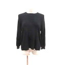 【中古】ケーティー キヨコ タカセ K.T KIYOKO TAKASE ニット カットソー 長袖 9 黒 ブラック /YK レディース 【ベクトル 古着】 24...