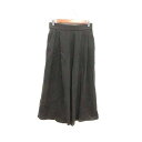 【中古】シェアパーク SHARE PARK ガウチョパンツ ウール 0 XS こげ茶 ダークブラウン /YK レディース 【ベクトル 古着】 240923