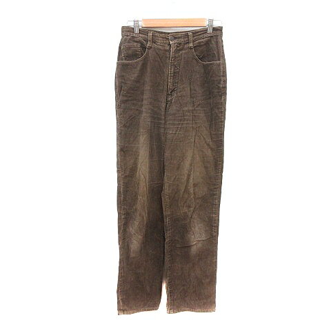 【中古】ラングラー WRANGLER Gals ストレートパンツ コーデュロイ 31 茶 ブラウン /MN レディース 【ベクトル 古着】 240906
