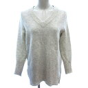 【中古】キャサリンハメル CATHRINE HAMMEL チュニック ニット Vネック ウール 長袖 XS アイボリー 白 ホワイト /AU レディース 【ベク...