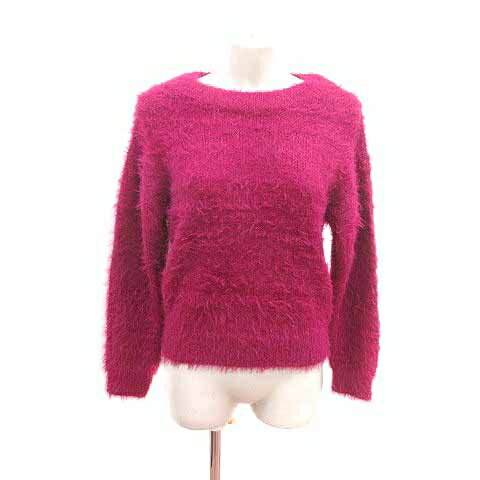 【中古】ローリーズファーム LOWRYS FARM ニット セーター シャギー 長袖 M ピンク /YK レディース 【ベクトル 古着】 241025 【中古】ローリーズファーム LOWRYS FARM ニット セーター シャギー 長袖 M ピンク /YK レディース 【ベクトル 古着】 241025