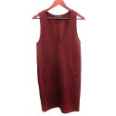 【中古】グリーンレーベルリラクシング ユナイテッドアローズ green label relaxing ワンピース ジャンパースカート ひざ丈 ニット 38 M ...