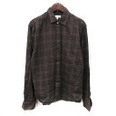【中古】B&Y ユナイテッドアローズ BEAUTY&YOUTH ビューティー&ユース シャツ チェック 長袖 S 茶 ブラウン /YI メンズ 【ベクトル 古着】 241030(4)