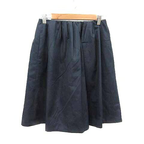 【中古】ボールジー BALLSEY トゥモローランド フレアスカート ひざ丈 38 M 紺 ネイビー /YK レディース 【ベクトル 古着】 241111 【中古】ボールジー BALLSEY トゥモローランド フレアスカート ひざ丈 38 M 紺 ネイビー /YK レディース 【ベクトル 古着】 241111