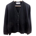 【中古】グリーンレーベルリラクシング ユナイテッドアローズ green label relaxing カーディガン 長袖 M 黒 ブラック /RT メンズ 【ベ...