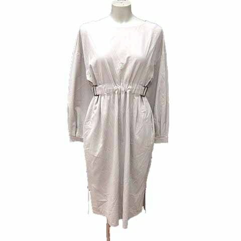 【中古】ソフィット Soffitto ワンピース フレア ひざ丈 長袖 ベージュ /YK レディース 【ベクトル 古着】 241115