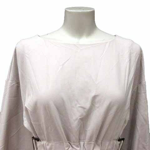 【中古】ソフィット Soffitto ワンピース フレア ひざ丈 長袖 ベージュ /YK レディース 【ベクトル 古着】 241115