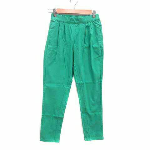 【中古】ブージュルード Bou Jeloud テーパードパンツ 36 S 緑 グリーン /YK レディース 【ベクトル 古着】 241113