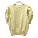 【中古】ロペピクニック ROPE Picnic ニット カットソー 五分袖 38 M 黄色 イエロー /MN レディース 【ベクトル 古着】 241118