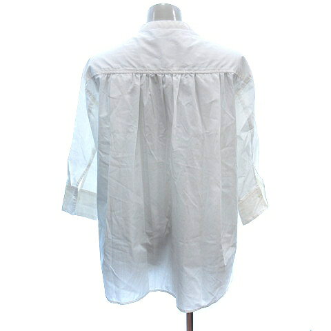 【中古】クラシカルエルフ classicalelf チュニック シャツ ブラウス ノーカラー 七分袖 M 白 ホワイト /AU レディース 【ベクトル 古着】 241119