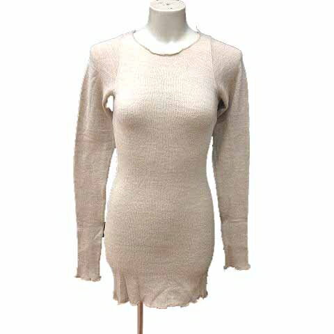 【中古】Pernilla Svenre チュニック ニット 長袖 ウール ベージュ /YK レディース 【ベクトル 古着】 241126 【中古】Pernilla Svenre チュニック ニット 長袖 ウール ベージュ /YK レディース 【ベクトル 古着】 241126