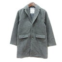 【中古】ビールーム B・ROOM チェスターコート シングル 総裏地 130 グレー /MN キッズ 【ベクトル 古着】 241128(4)