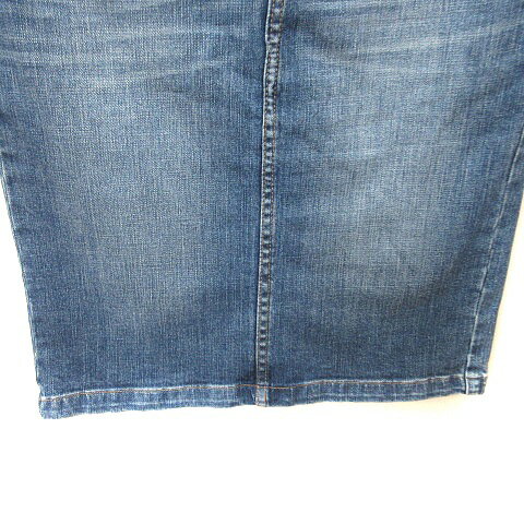 【中古】ルーニィ LOUNIE タイトスカート ミモレ ロング デニム ダメージ加工 38 M 紺 ネイビー /YI レディース 【ベクトル 古着】 241226