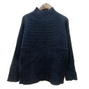 【中古】イッカ ikka ニット セーター ハイネック 長袖 M 紺 ネイビー /MN レディース 【ベクトル 古着】 250115(4)