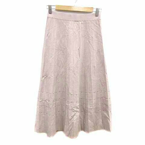 【中古】プロポーション ボディドレッシング PROPORTION BODY DRESSING フレアスカート プリーツ ロング ニット S ピンクベージュ /YK レディース 【ベクトル 古着】 250112 【中古】プロポーション ボディドレッシング PROPORTION BODY DRESSING フレアスカート プリーツ ロング ニット S ピンクベージュ /YK レディース 【ベクトル 古着】 250112