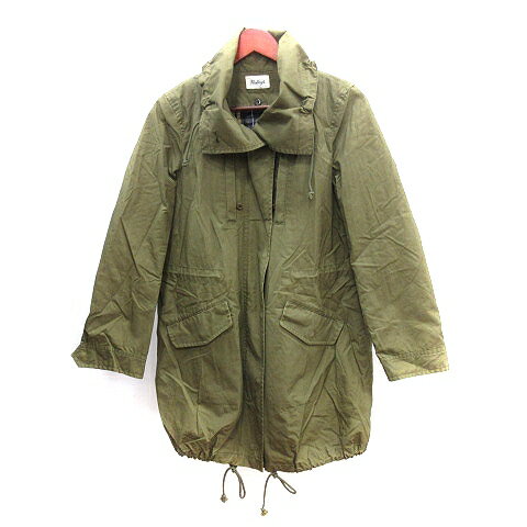 【中古】ノーリーズ Nolley's モッズコート ミリタリー ロング ライナー付 38 M カーキ 緑 グリーン /AU レディース 【ベクトル 古着】 250115