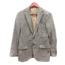 【中古】グリーンレーベルリラクシング ユナイテッドアローズ green label relaxing テーラードジャケット 総裏地 ツイード ウール S 茶 ブ...