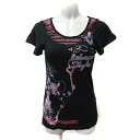 【中古】レベッカテイラー rebecca taylor カットソー 半袖 ベアバック 2 M 黒 ブラック /YI レディース 【ベクトル 古着】 250131