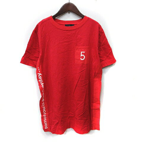【中古】アトリエシックス ATELIER SIX チュニック 半袖 38 M 赤 レッド /YI レディース 【ベクトル 古着】 250130 【中古】アトリエシックス ATELIER SIX チュニック 半袖 38 M 赤 レッド /YI レディース 【ベクトル 古着】 250130