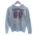 【中古】ラスティックファクトリー RUSTIC FACTORY パーカー ジップアップ プリント 長袖 S グレー /AU ●RY メンズ 【ベクトル 古着】 ...